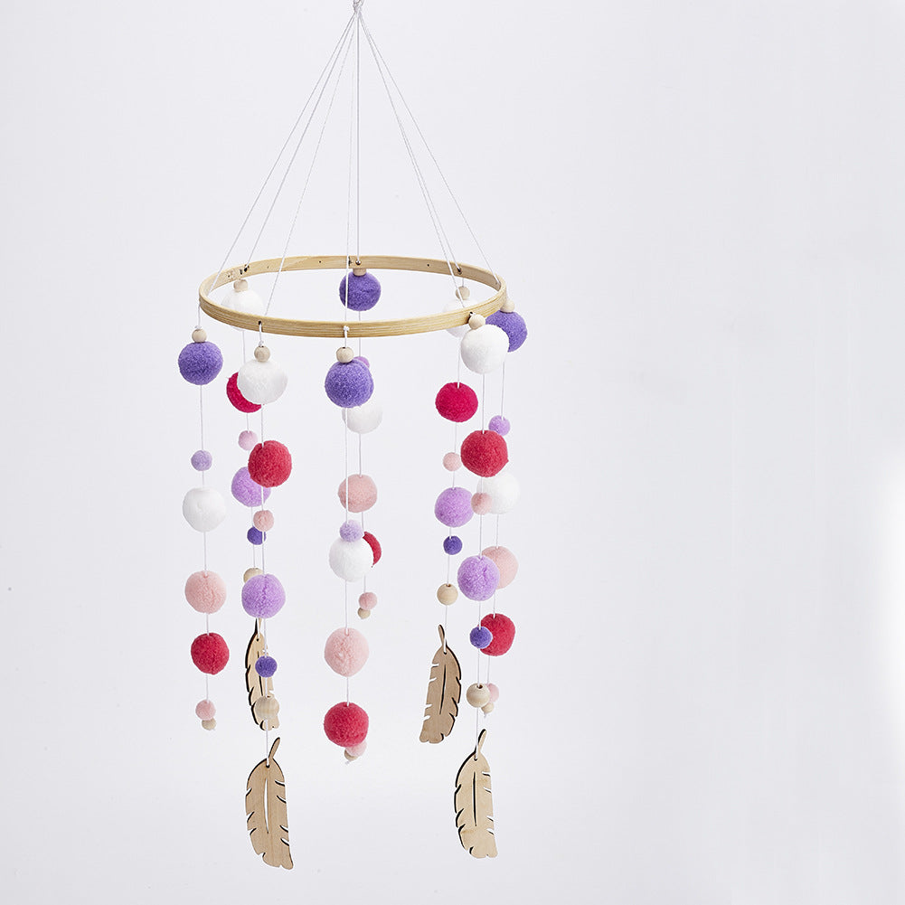 Round Hair Ball Bell Children Room Decoration