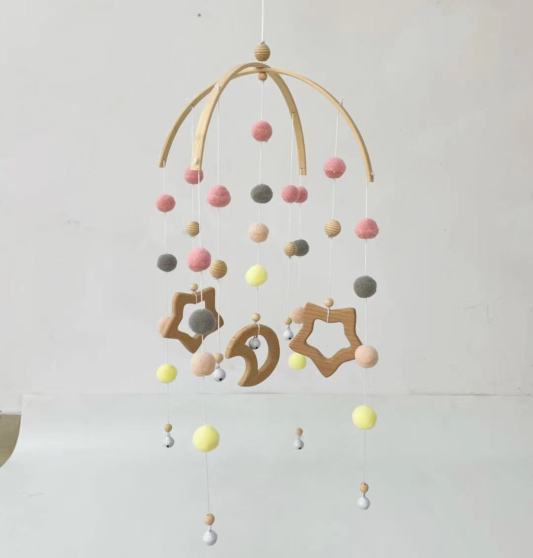 Round Hair Ball Bell Children Room Decoration