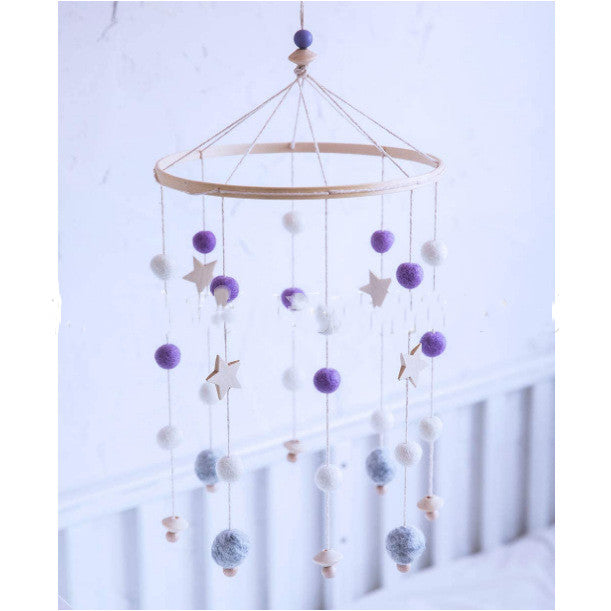 Round Hair Ball Bell Children Room Decoration