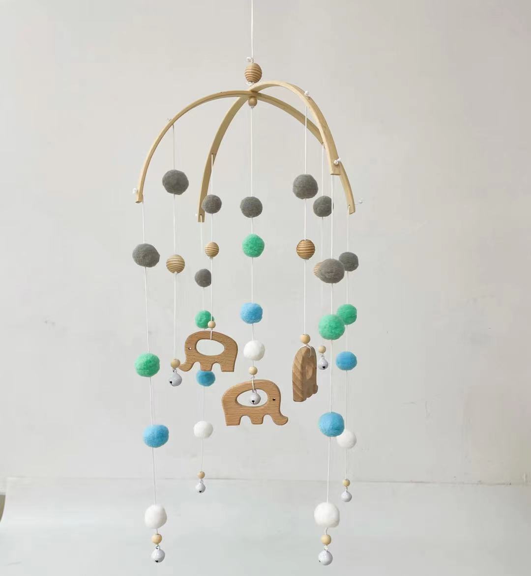 Round Hair Ball Bell Children Room Decoration