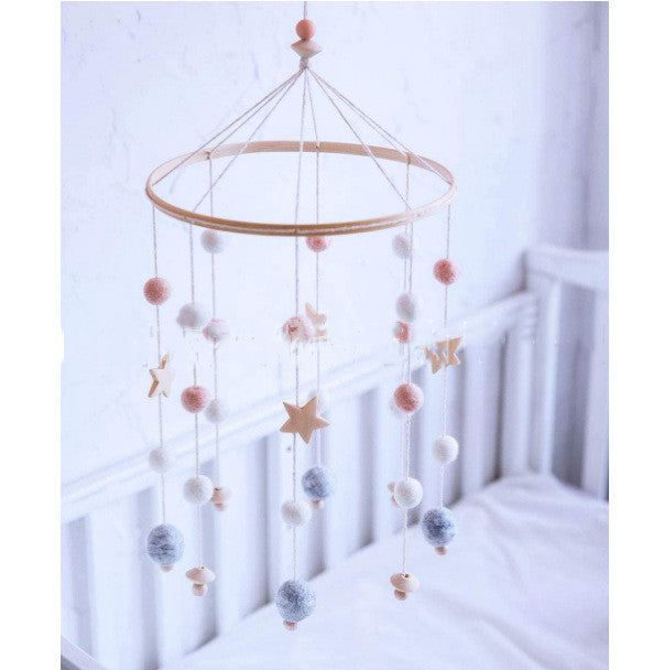 Round Hair Ball Bell Children Room Decoration