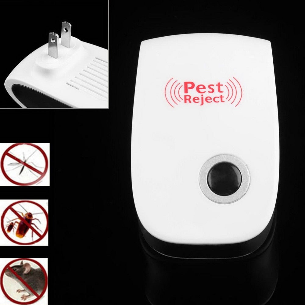 Répulsif électronique ultrasonique rechargeable, anti-moustiques, insectes nuisibles, rejet de souris, pratique, prise EUUS pour la maison