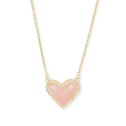Heart-shaped Necklace Adjustable Peach Heart Natural Stone Clavicle Chain Love Necklace For Women Valentine's Day