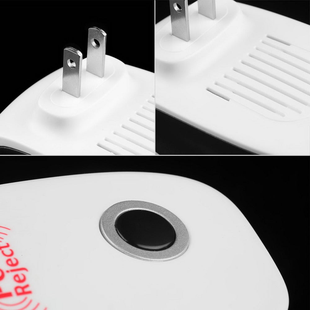 Répulsif électronique ultrasonique rechargeable, anti-moustiques, insectes nuisibles, rejet de souris, pratique, prise EUUS pour la maison