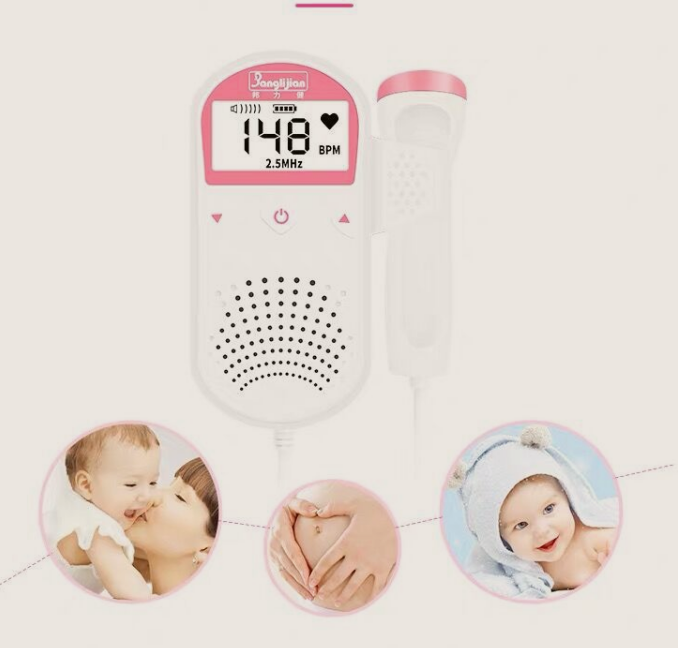 Moniteur de fréquence cardiaque fœtale, détecteur de fréquence cardiaque pour bébé, grossesse à domicile