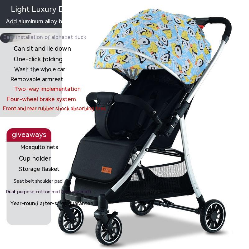 Poussette bébé légère et inclinable