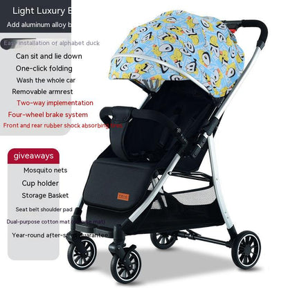 Poussette bébé légère et inclinable