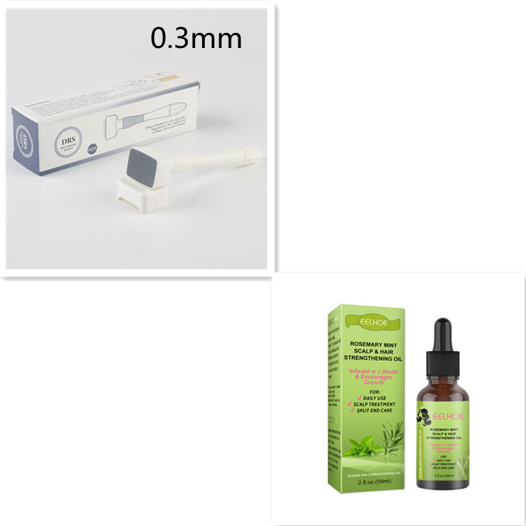 Masaje del cuero cabelludo fluido para el crecimiento del cabello con menta y romero