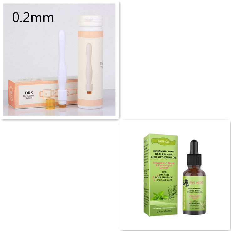 Masaje del cuero cabelludo fluido para el crecimiento del cabello con menta y romero