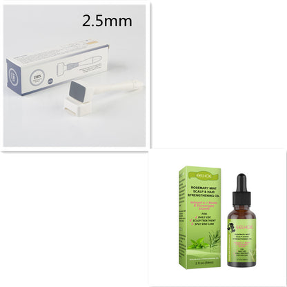 Masaje del cuero cabelludo fluido para el crecimiento del cabello con menta y romero