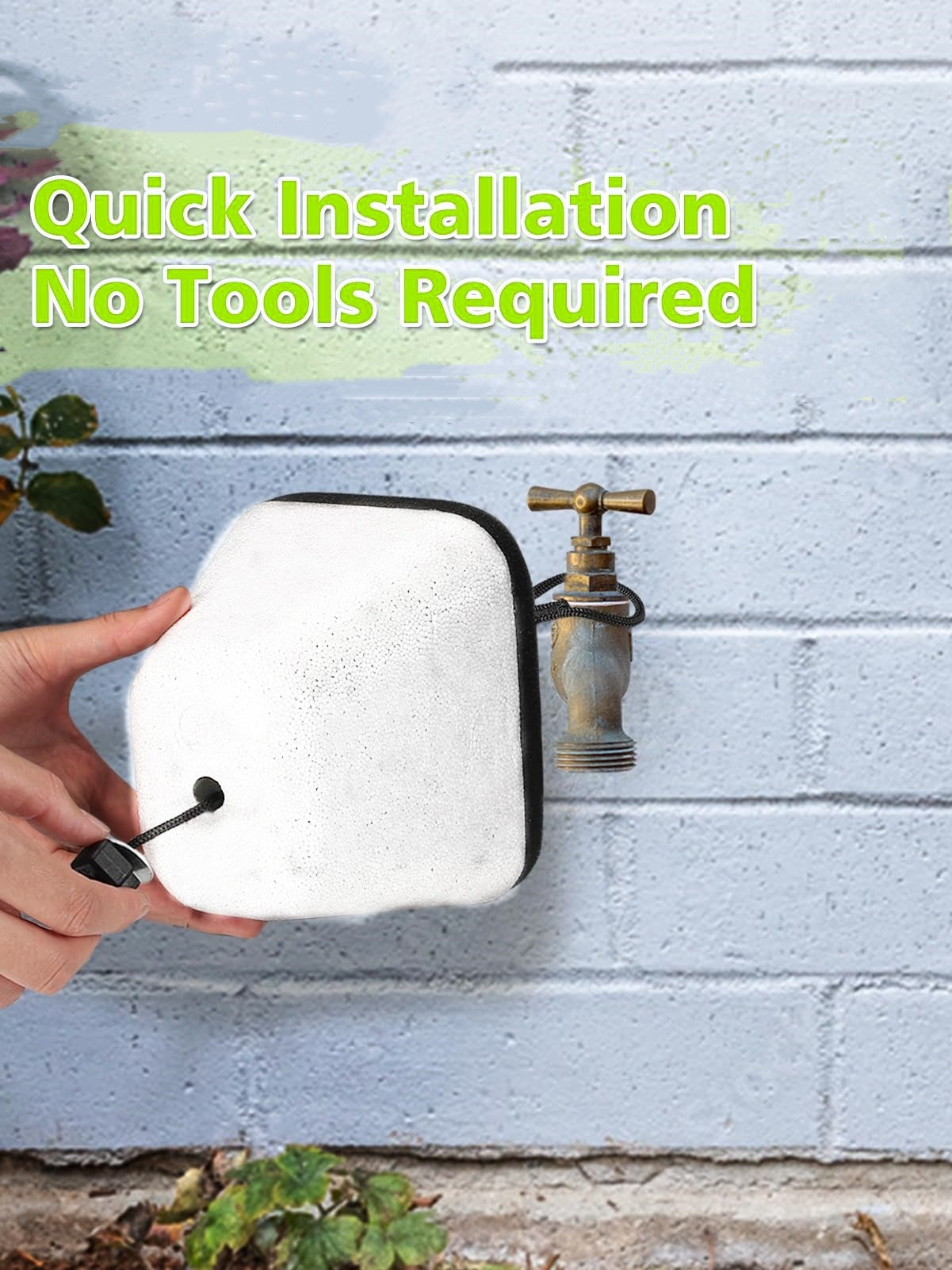 Housse de protection antigel pour robinet d'extérieur en mousse d'hiver