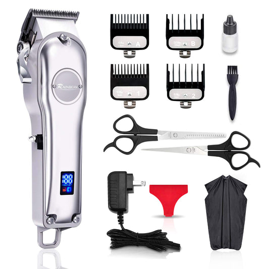 Tondeuse à cheveux 3 en 1 pour homme, étanche IPX7, kit de toilettage, tondeuse à cheveux sans fil pour femmes et enfants, affichage LED, rechargeable par USB, interdit par Amazon
