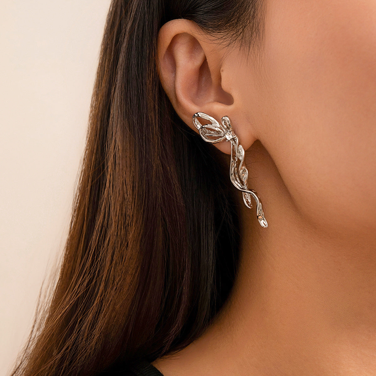 Boucles d'oreilles nœud papillon pour femmes