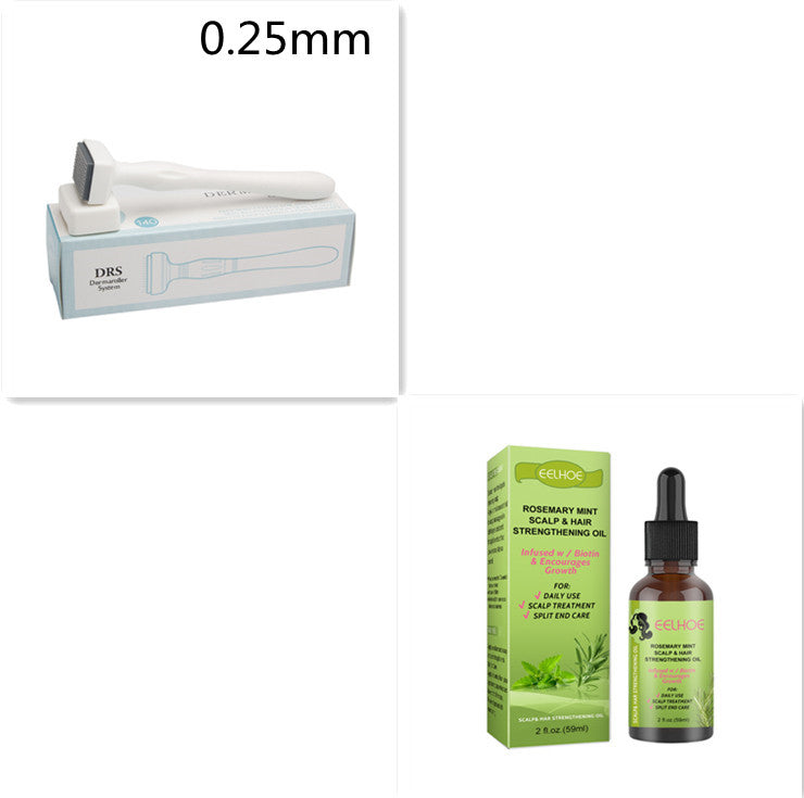 Masaje del cuero cabelludo fluido para el crecimiento del cabello con menta y romero