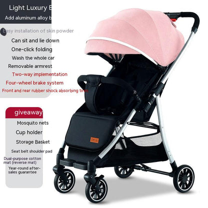 Poussette bébé légère et inclinable
