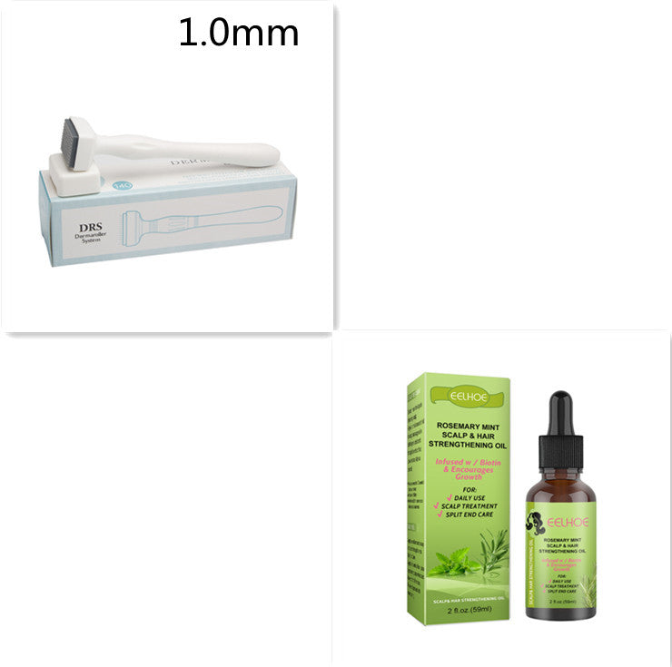 Masaje del cuero cabelludo fluido para el crecimiento del cabello con menta y romero