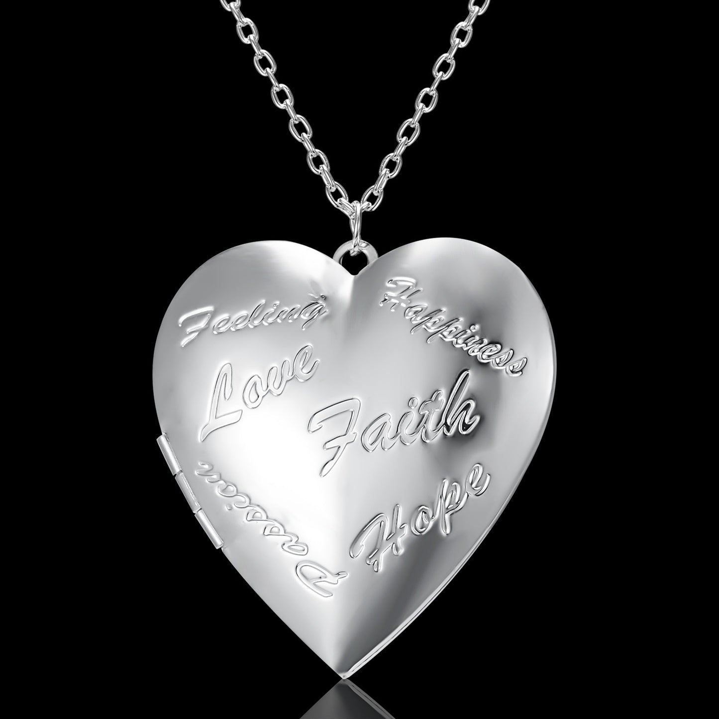 Collier d'amour au Design sculpté, pendentif personnalisé avec cadre Photo en forme de cœur pour femmes, bijoux de famille pour la saint-valentin