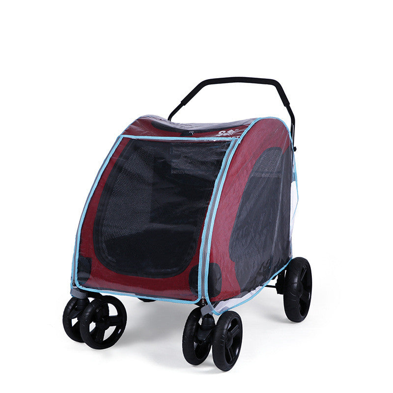 Housse de pluie pour poussette pour animaux de compagnie, imperméable pour bébé, poussette pour chien, housse de pluie, protection contre le vent